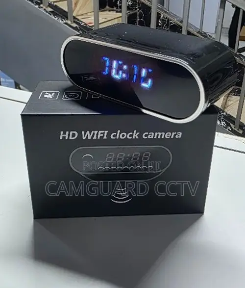 Wireless Hd Clock Camera for Home Office Security –Look Cam Compatible