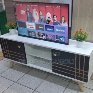 *Sydney Modern Wooden Tv Stand 4ft White and Black