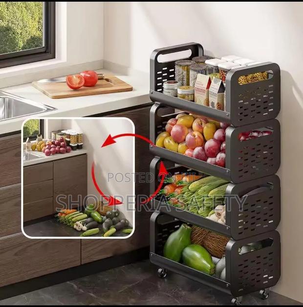 Kitchen Basket Household Storage Rack