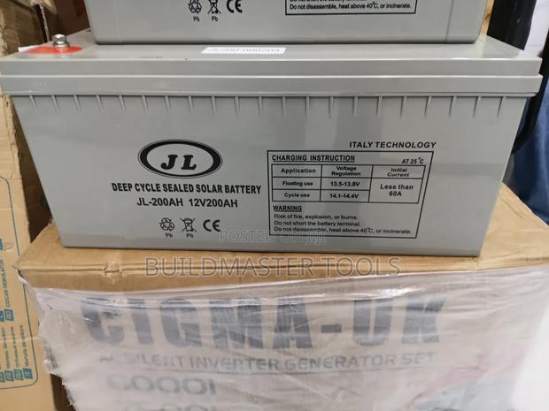 Jl Brand 12v 200ah Deep Cycle Sealed Solar Battery,