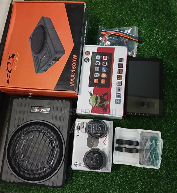 Complete Car Audio System Kit-Screen+Pioneertweeter+Underseatsubwoofer - main view