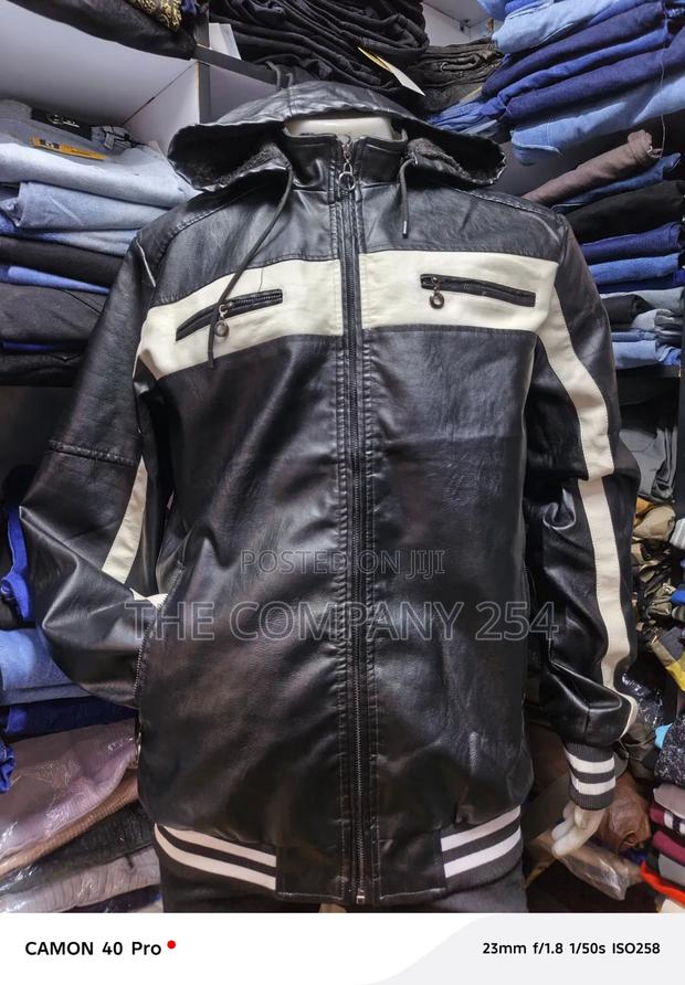 Quality Casual Leather Designer Jacket All Weather With Zip