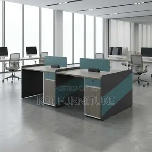 Office Workstation : G12g Four-Person Office Workstation