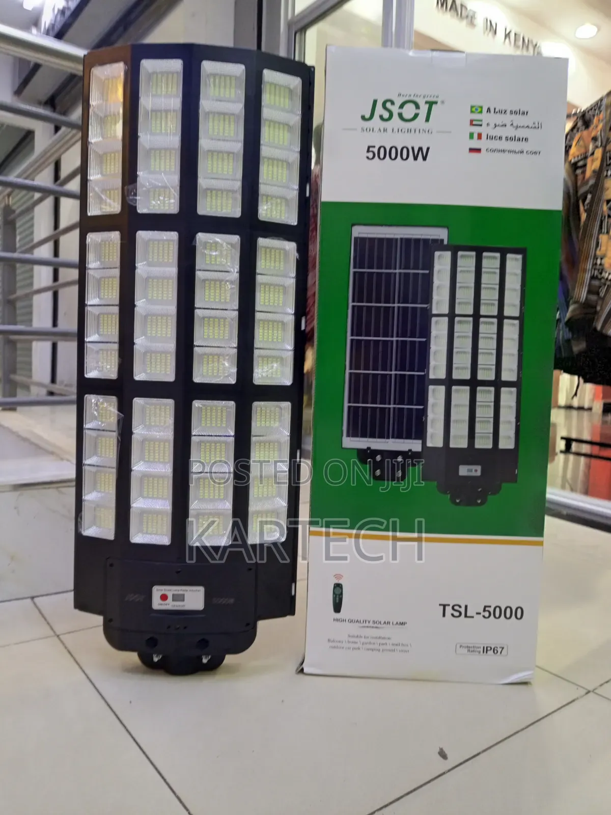 Jsot 5000w Solar Street Light Ip67 Waterproof Outdoor Lamp