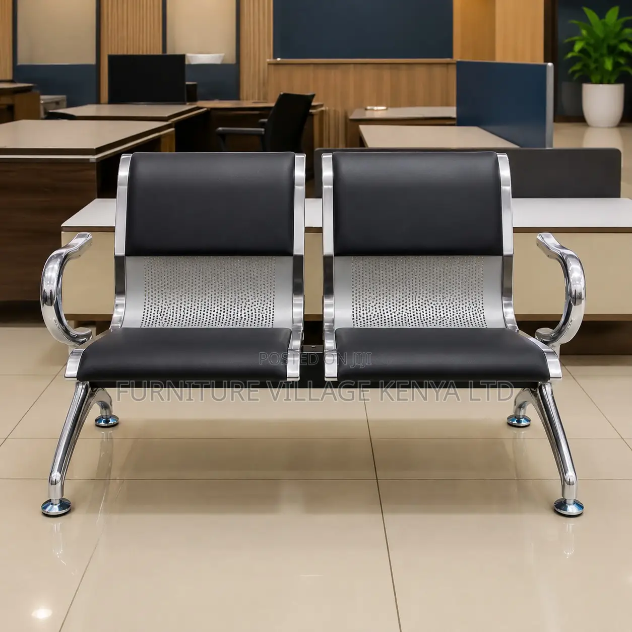 2-Seater Reception Office Bench