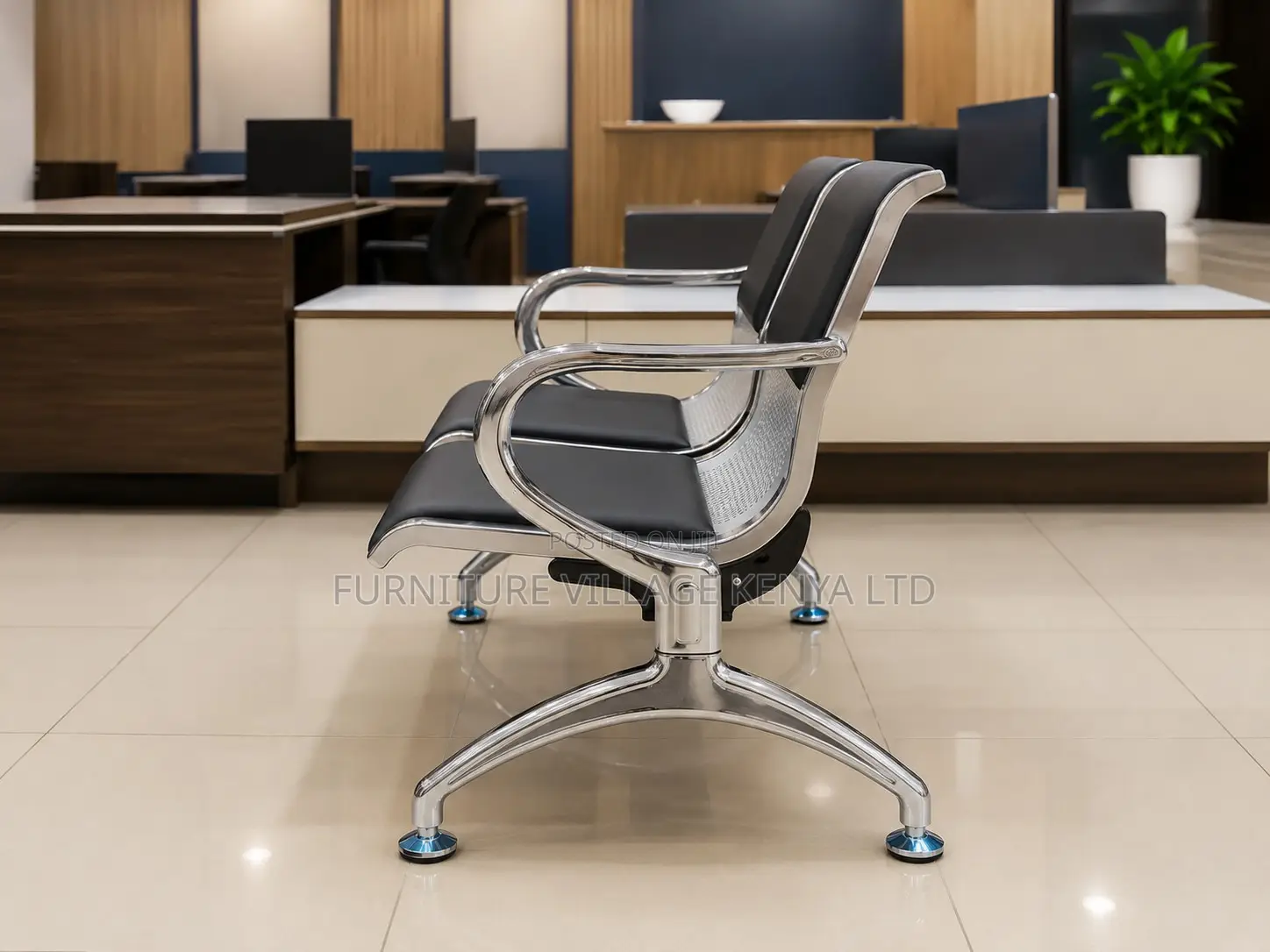 2-Seater Reception Office Bench