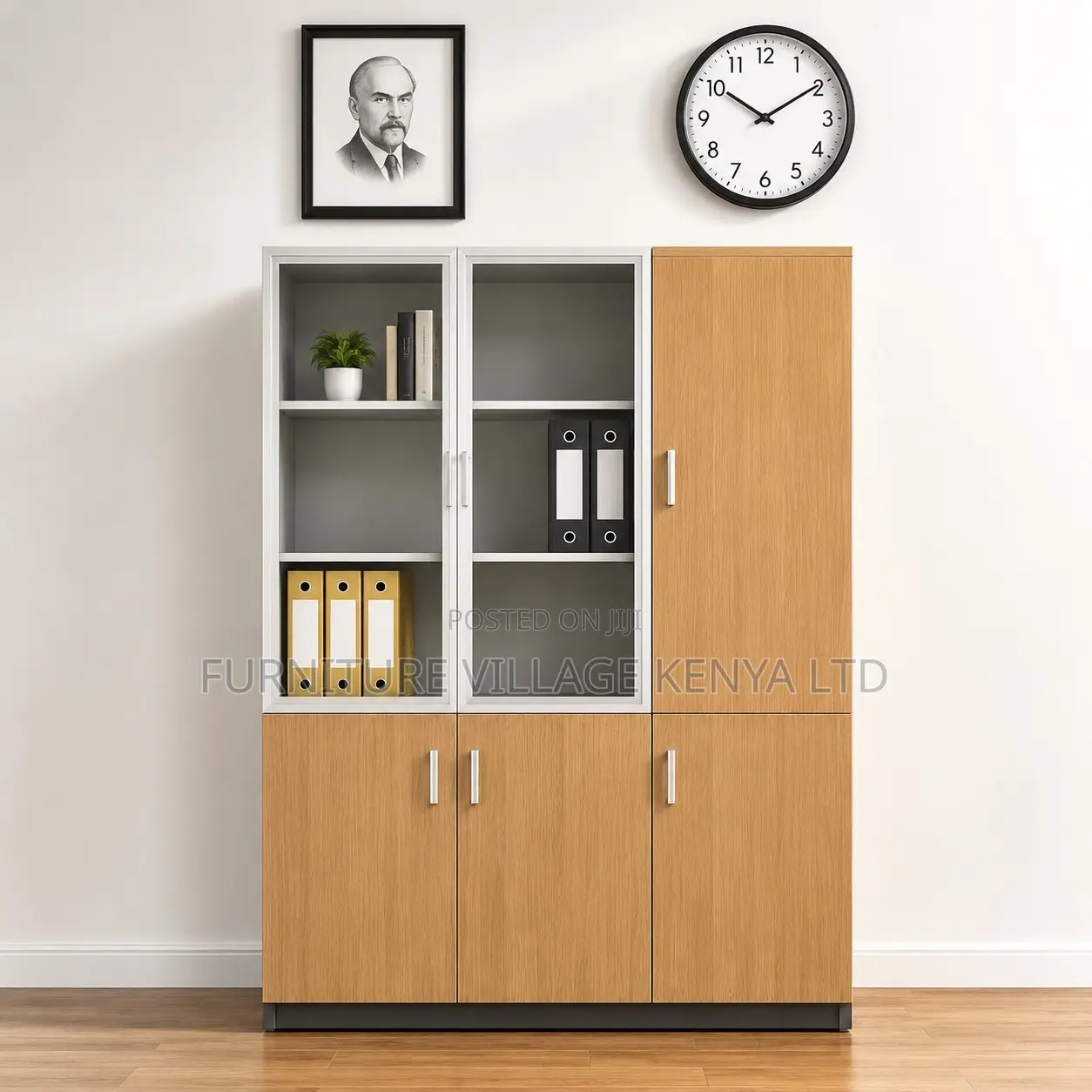 Office Wooden Filling Cabinet.