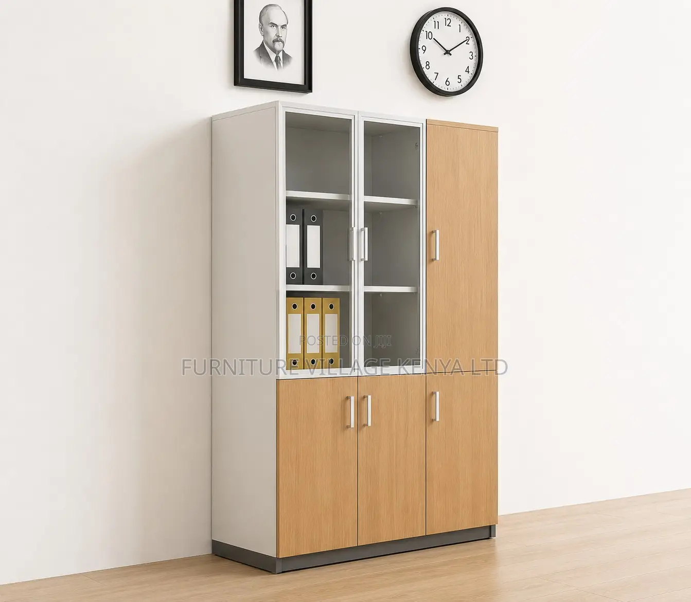 Office Wooden Filling Cabinet.