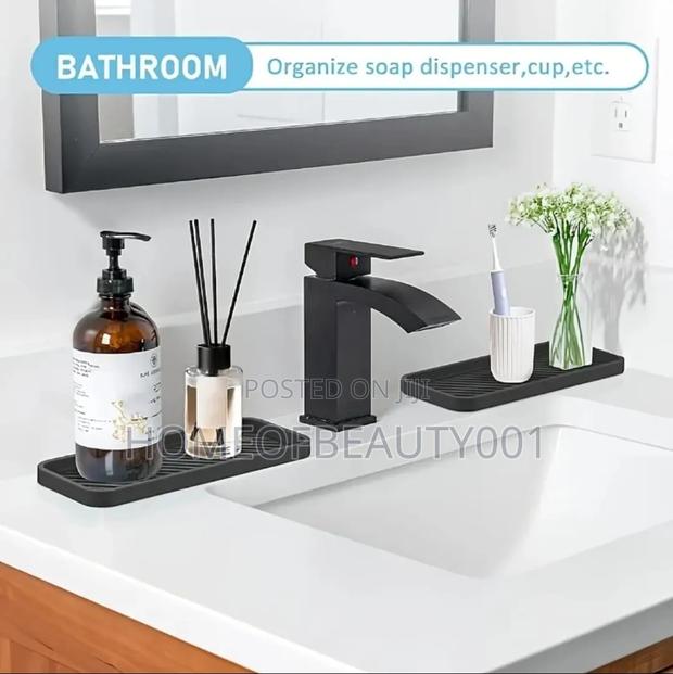 Silicone Sink Protector Bathroom Tray. - thumbnail 4