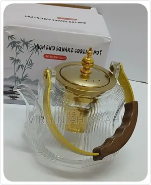 1.2 L Heat Resistant Glass Teapot With Strainer Infuser*