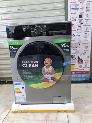 Syinix Washing Machine Frontloaf Wash and Spin 8kgs