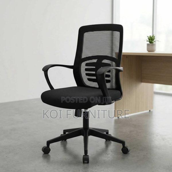 Office Chair : Black Ergonomic Mesh Office Chair