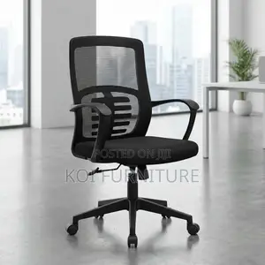Office Chair : Black Ergonomic Mesh Office Chair