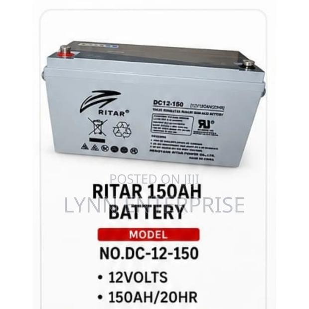 Ritah 150ah Battery Dc;12volts, 150ah/20hr
