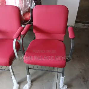 Event Chair: Durable Upholstered Church Chair With Armrest and Storage