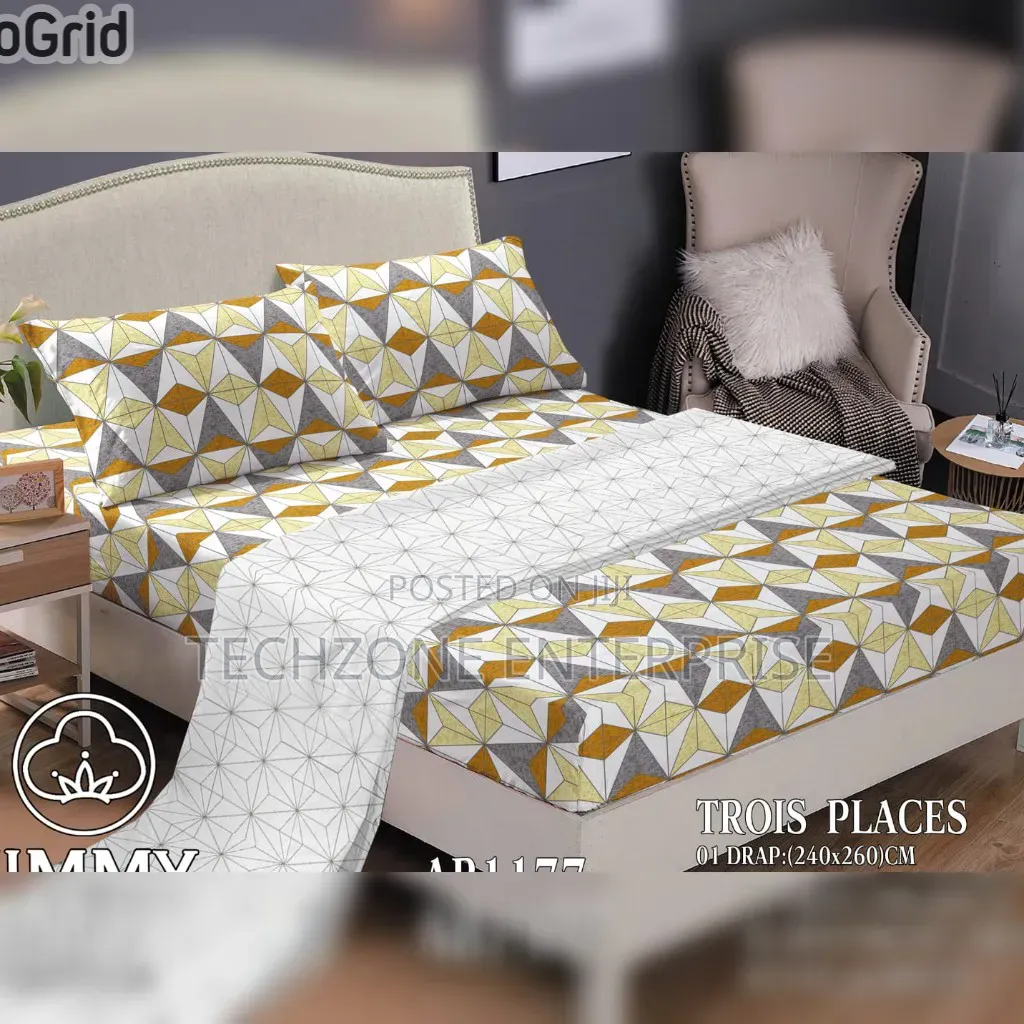 Jimmy Fitted Bedsheet Deep Pocket Design ( King Size ) 