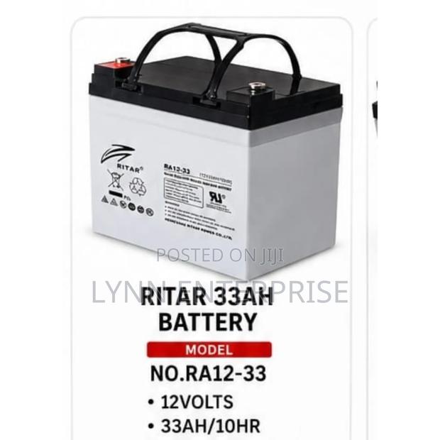 Ritah 33ah Battery Dc;12volts, 33ah/20hr