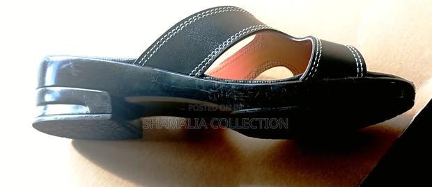 Women's Stylish Wedge Sandals – Black Straps - thumbnail 3