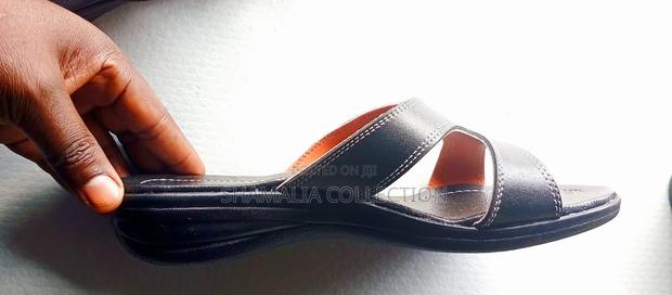 Women's Stylish Wedge Sandals – Black Straps - thumbnail 5
