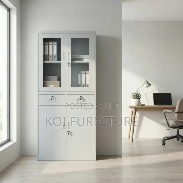 Office Cabinet : 2-Door Metallic Office Filling Cabinet