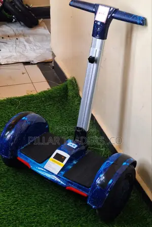 Galaxy Blue Self-Balancing Hoverboard With Handle Bar