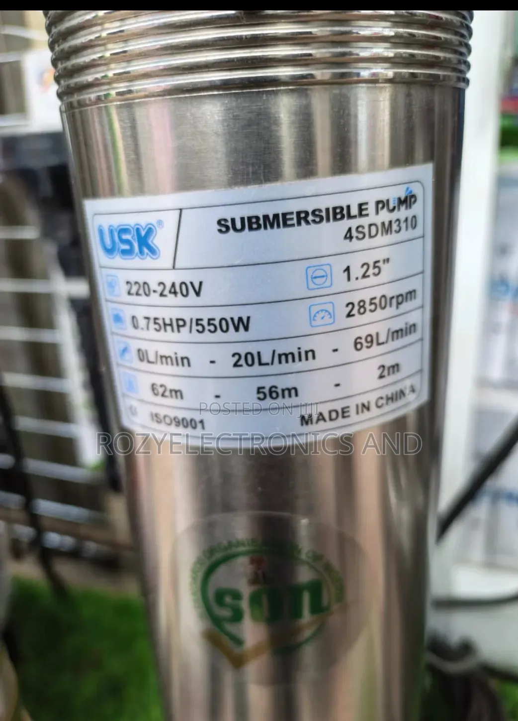 0.75 Ah Head Freevel Submassible Pump