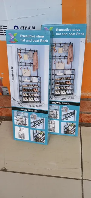 Multi-Functional Shoe Rack With Coat Hanger