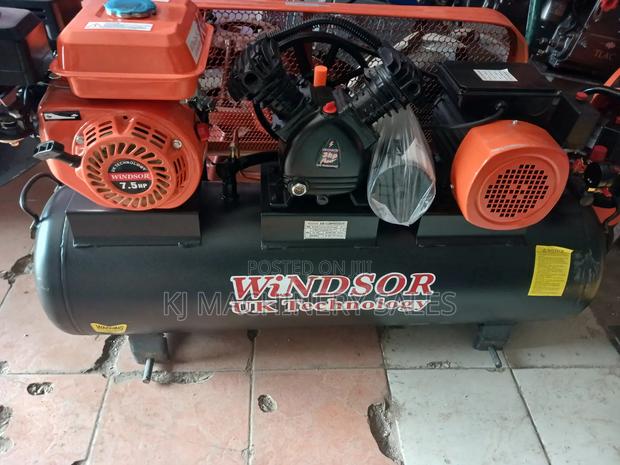 Air Compressor 100l Dual Electrical and Engine Petril - main view