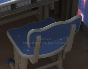 Home Desk; Blue Adjustable Kids Desk Chair Set