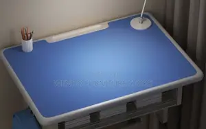 Home Desk; Blue Adjustable Kids Desk Chair Set