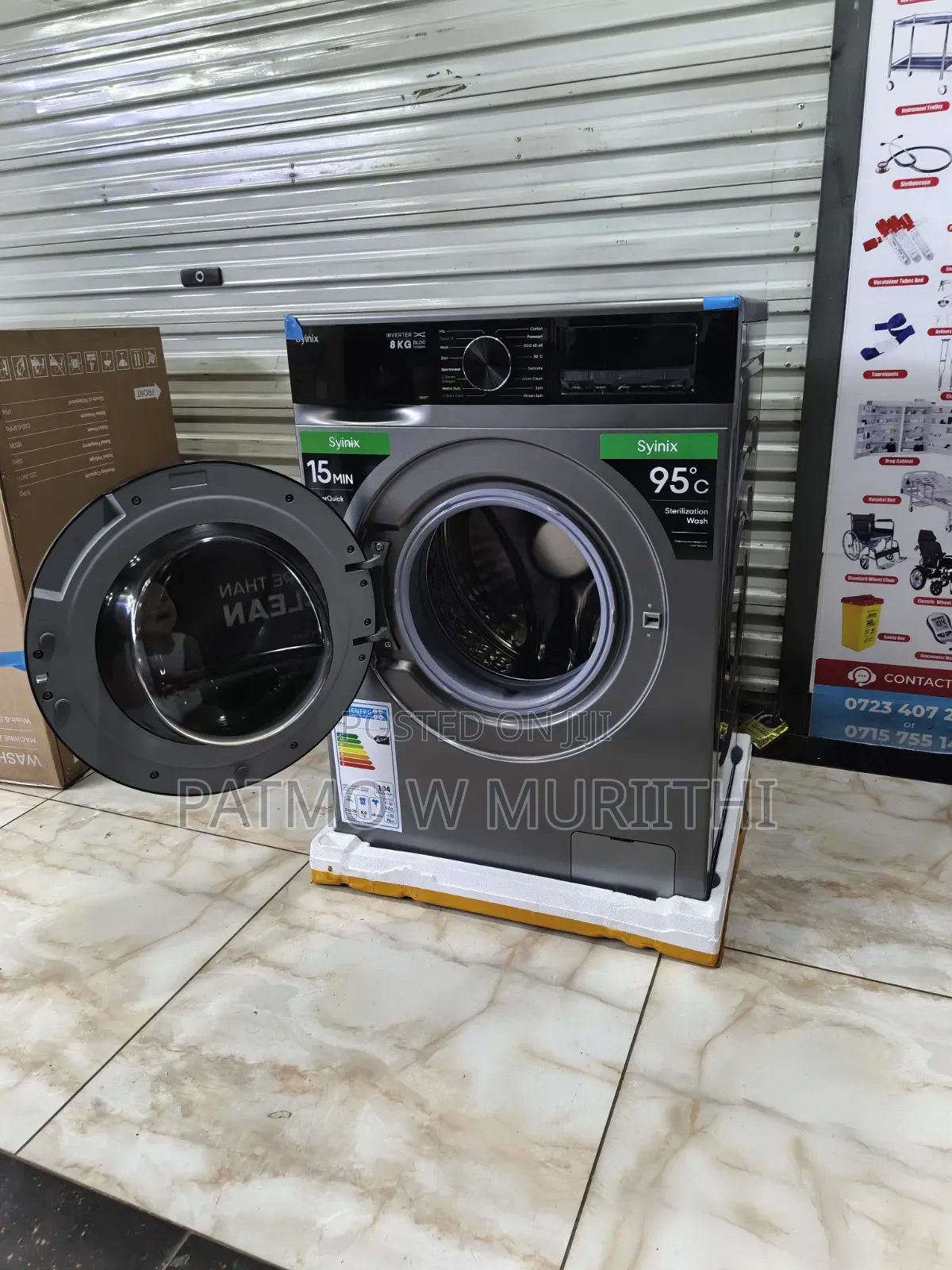 8kgs Syinix Washing Machine Frontload Wash and Spin