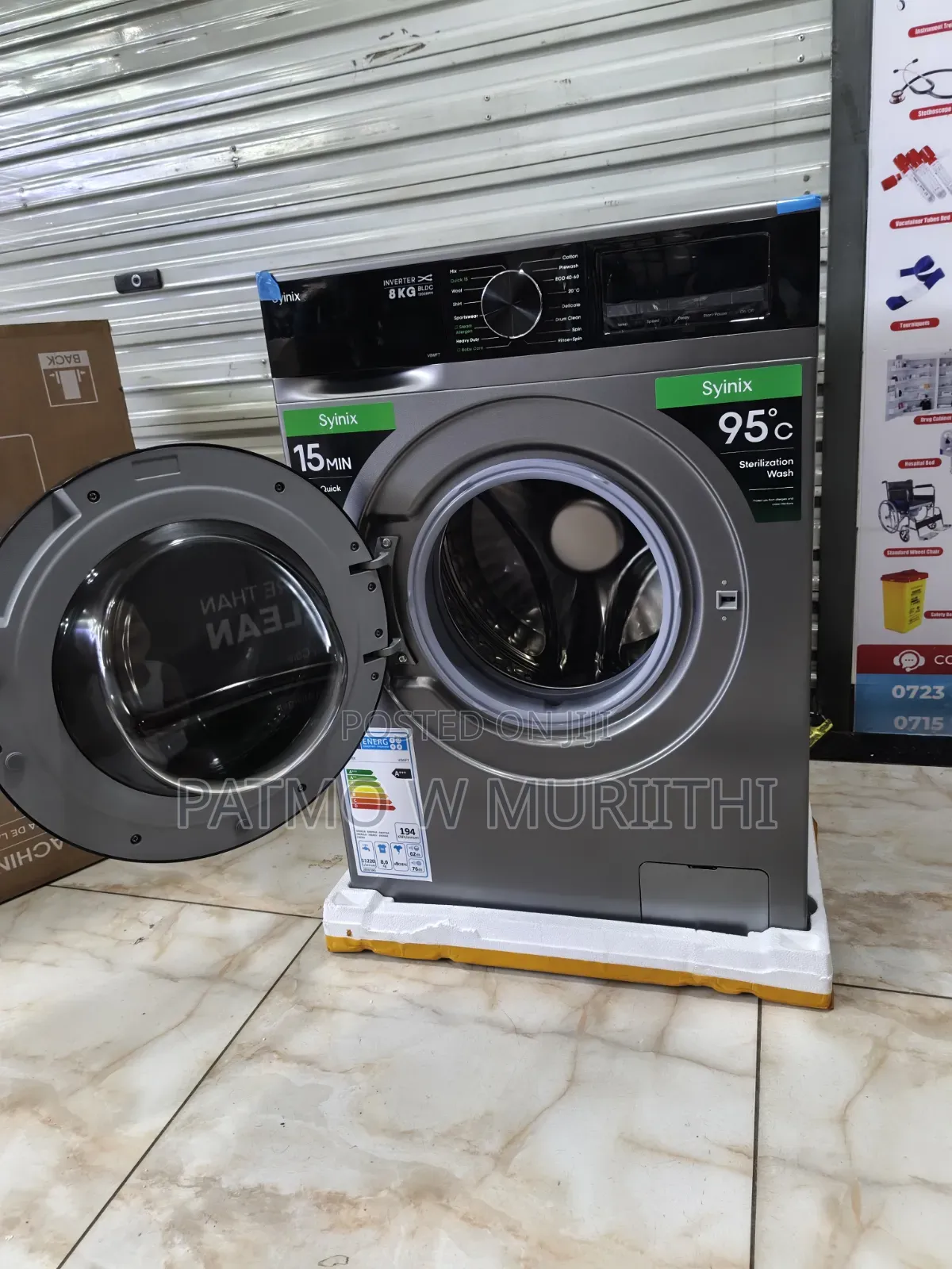 8kgs Syinix Washing Machine Frontload Wash and Spin