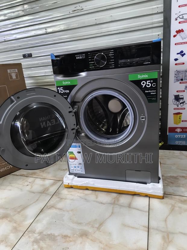 8kgs Syinix Washing Machine Frontload Wash and Spin - thumbnail 3
