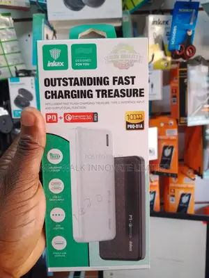 Inkax PBQ-01a 10000mah Power Bank – 18w Pd + Qc 3.0 Fast Charge