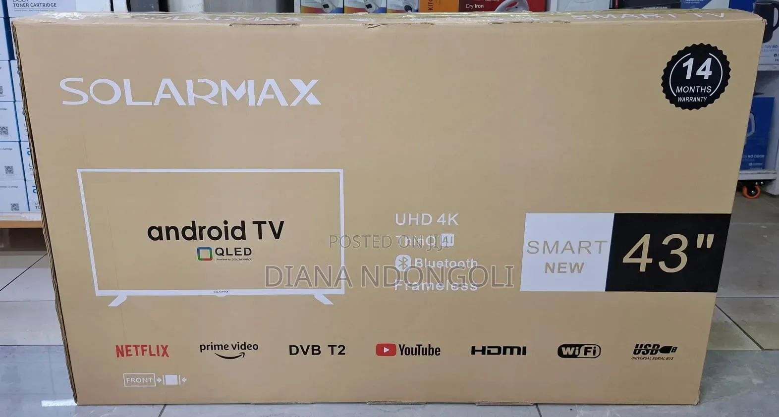 Smart Android Solarmax Qled 43" Tv