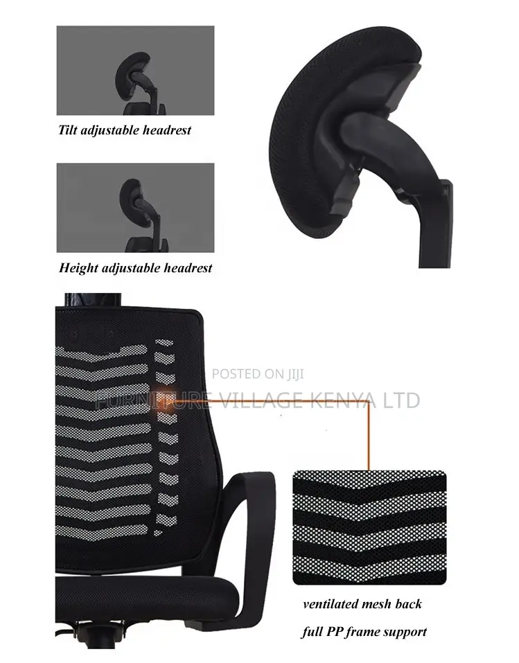 Headrest Mesh Office Chair