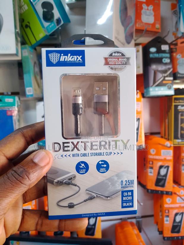 Inkax Ck-96 Micro Usb Short Cable (0.25m) – Perfect for Power Banks