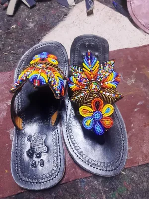 Handmade Beaded Leather Sandals