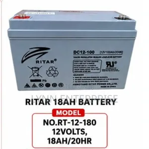 Ritah 18ah Battery Rt;12volts,18ah /20hr