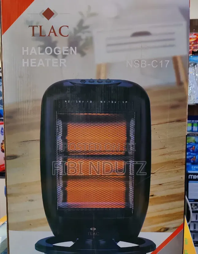 Tlac Halogen Heater 1200w Oscillating Safety Tip Over Switch
