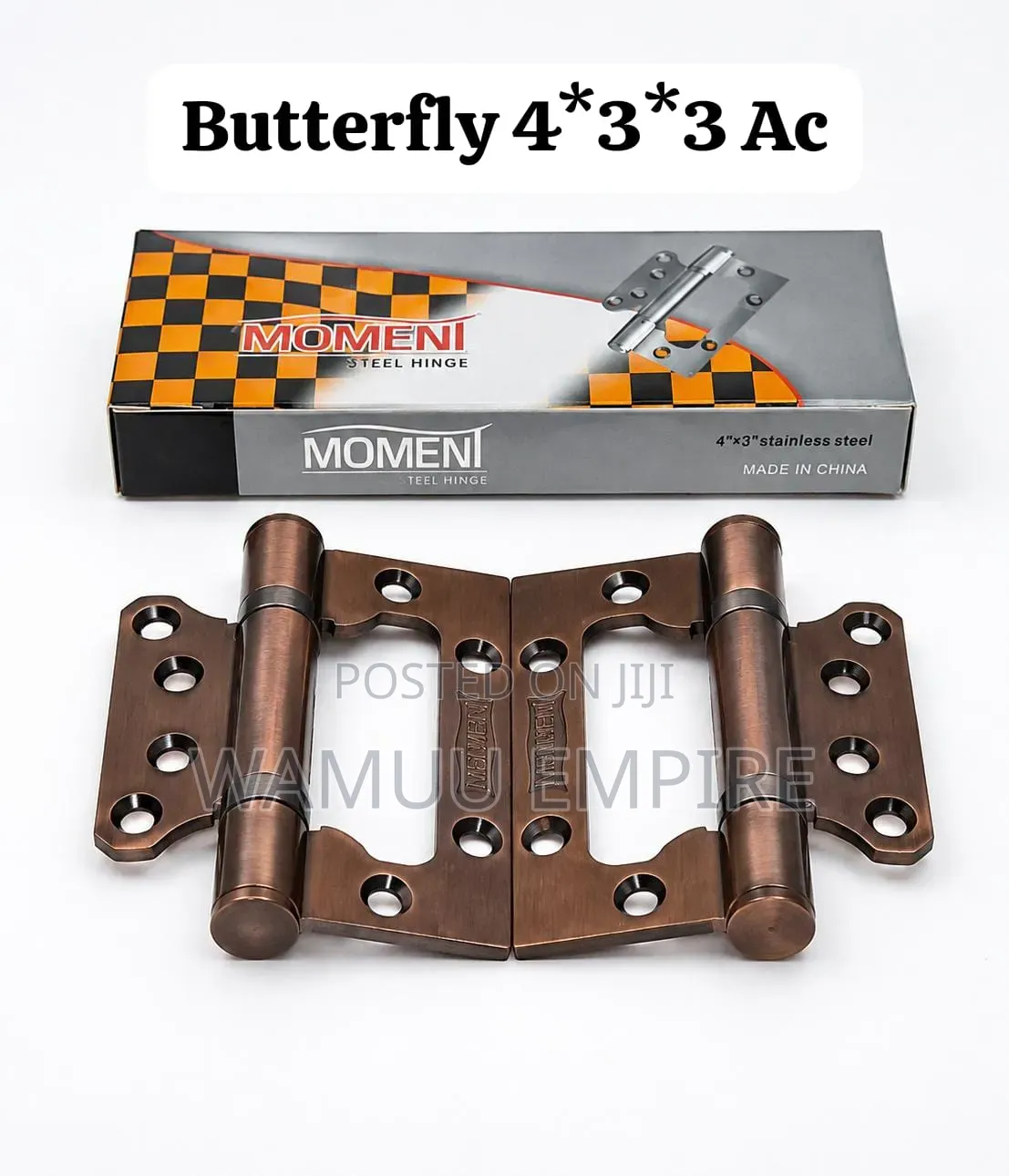 Stainless Steel Butterfly Hinges Feature a 360-Degree Rotation