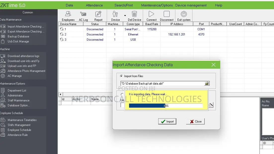Time Attendance System