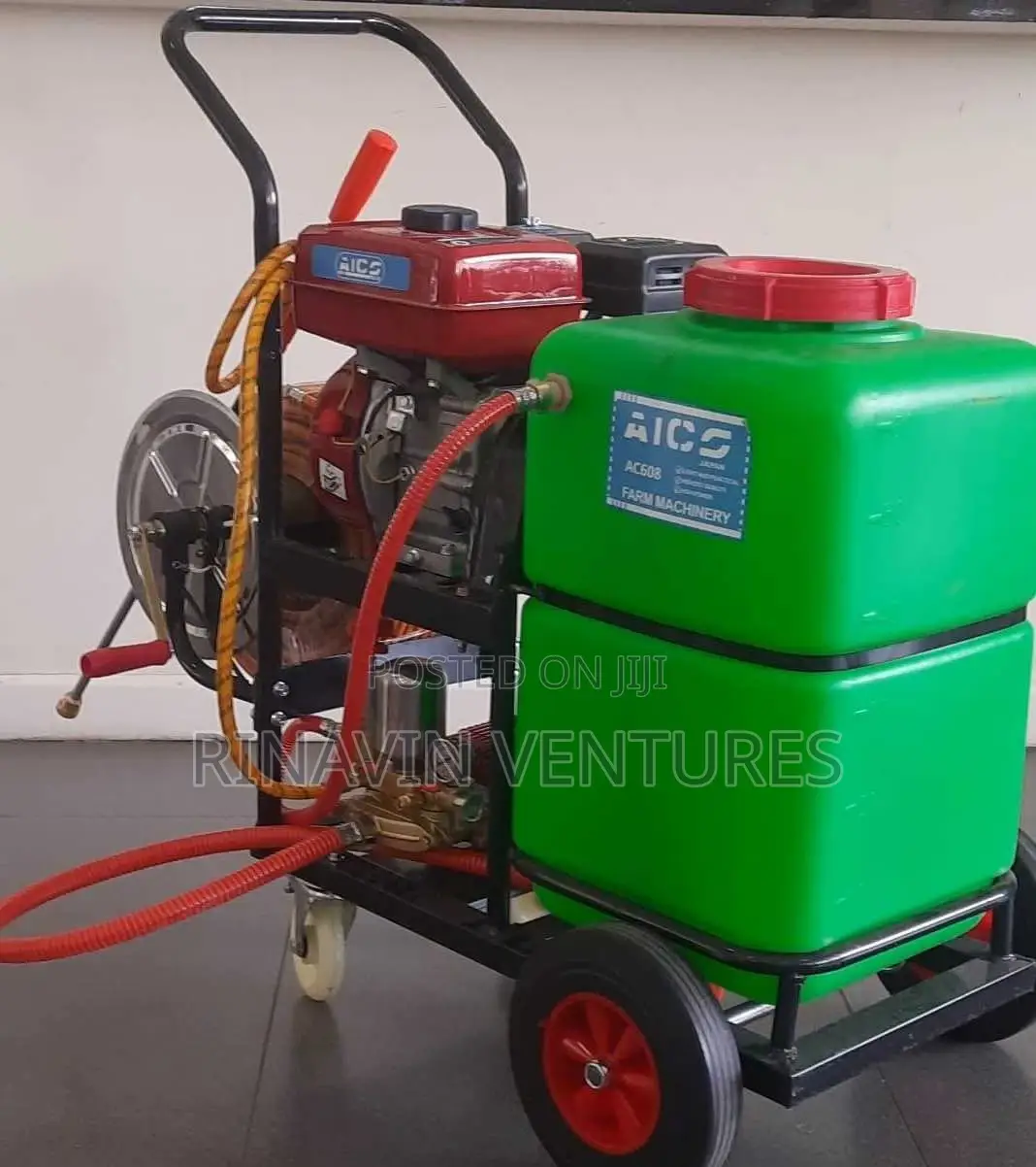 Aico Japan Petrol Engine Trolley Sprayer Tank Capacity *60 Litres*