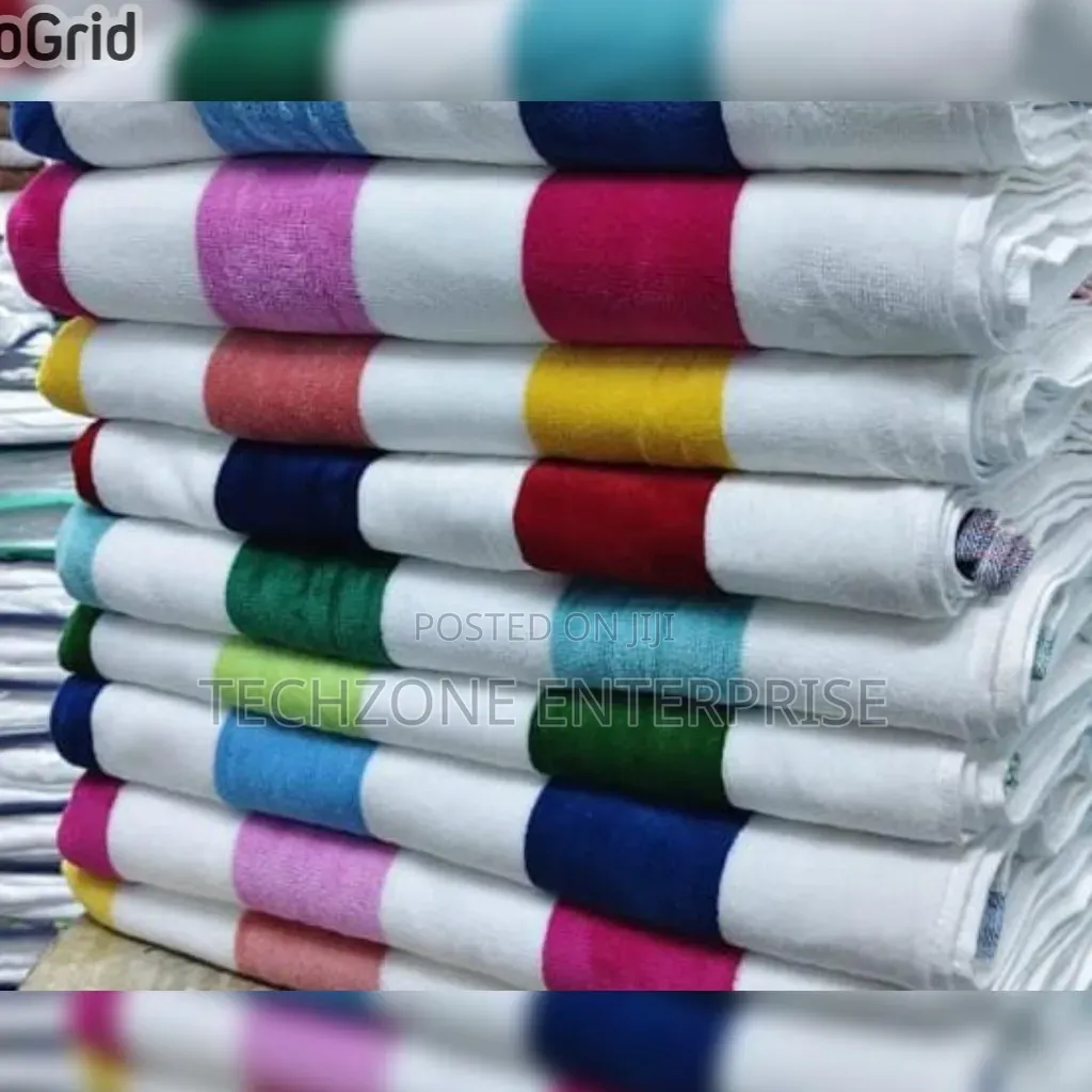 Large Stripped Towels 90 By 160cm