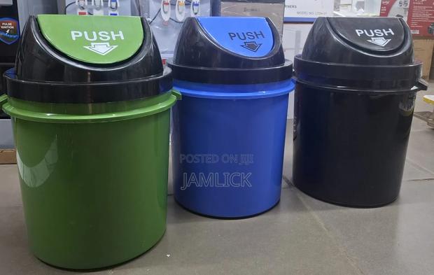 Push Dustbin Kitchen Home Waste Bin Garbage Container - Pt