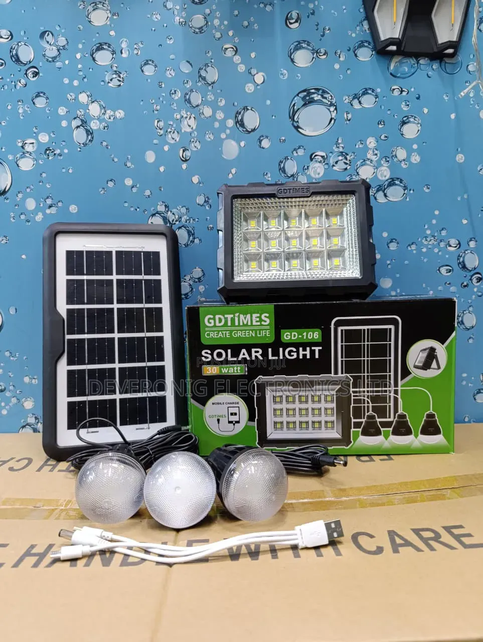 *Gdtimes Gd-106 Solar Lighting System Kit