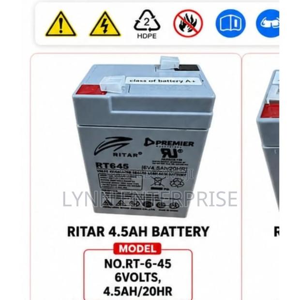 Ritah 4.5ah Battery Rt;12volts,4.5ah /20hr