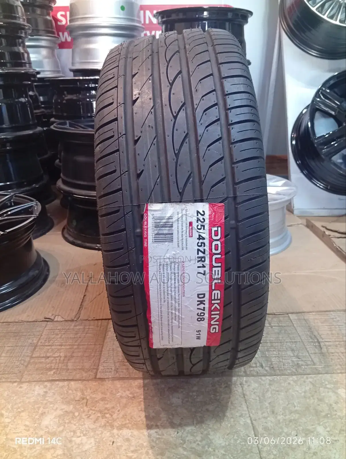: Double King 225/45r17 Tire - Reinforced Sport Radial Tread