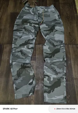 Quality Casual Combat Unisex Side Pocket Camouflage Combat Trousers