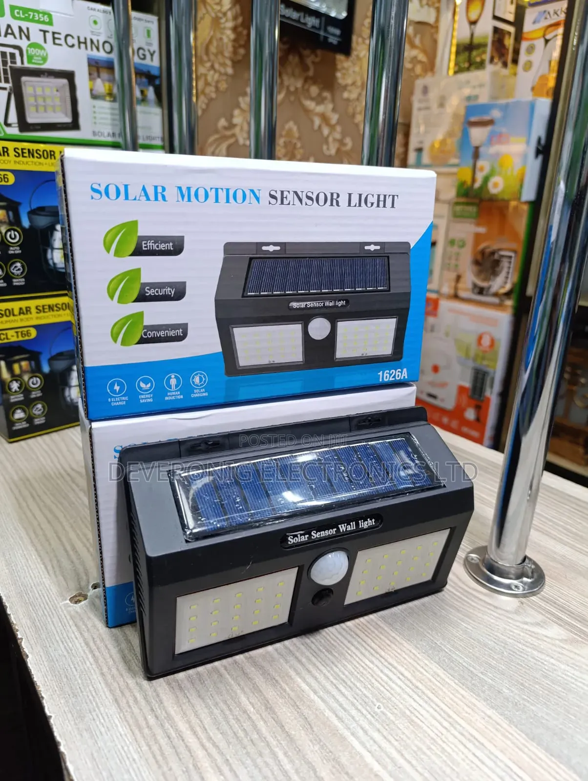*Solar Motion Sensor Double Wall Light*